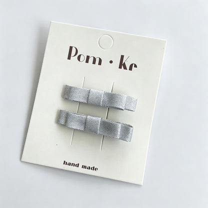 Silver Series Kids Bow Hair Clip