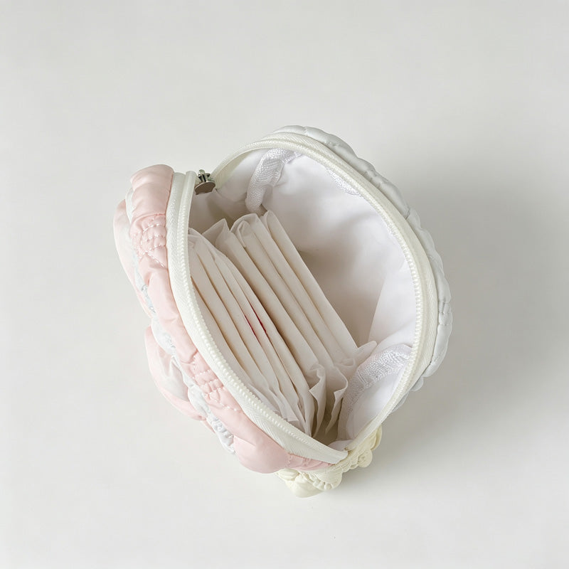 Quilted Tie‑Dye Mini Storage Pouch