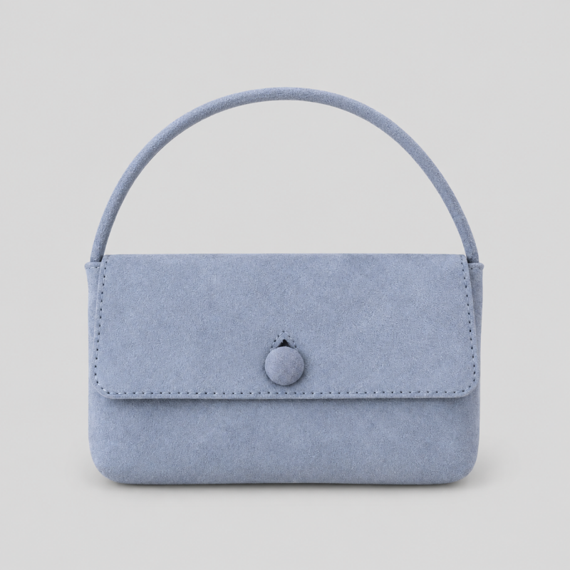 Solid Color Small Square Handle Bag