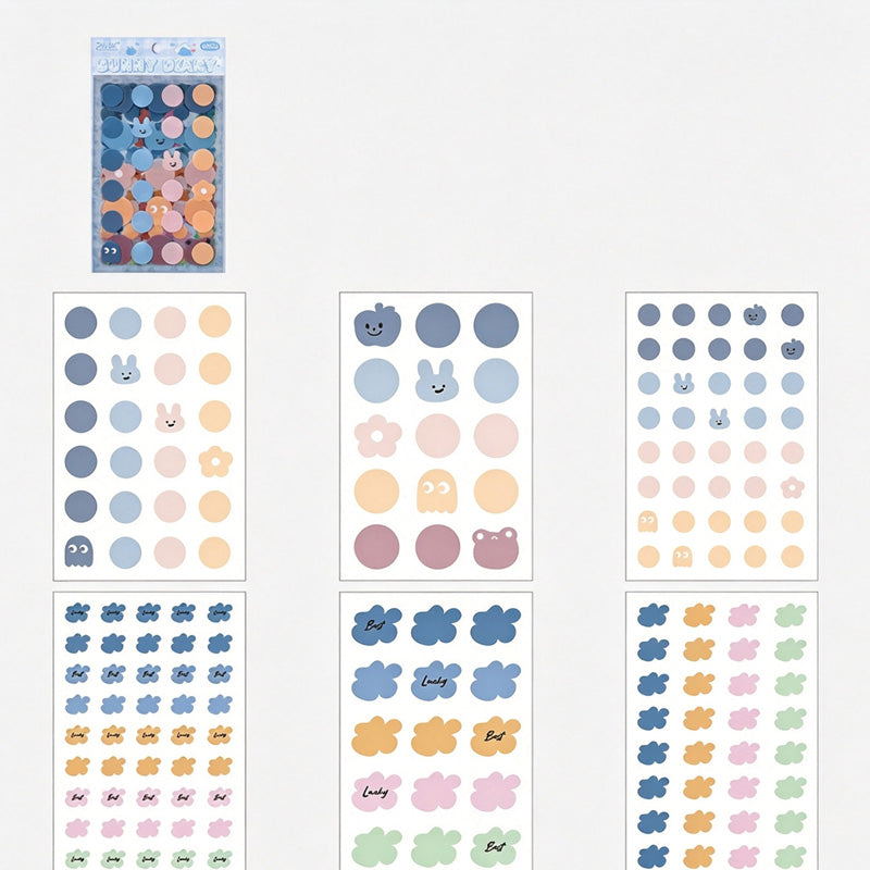 PET Mood Label Sticker Sheets
