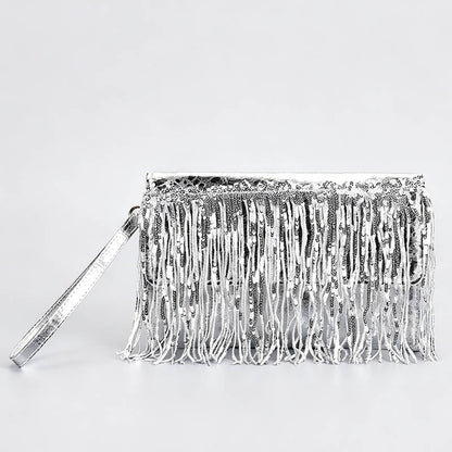 Metallic Leather Handbag