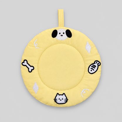 Animal Embroidered Round Coaster
