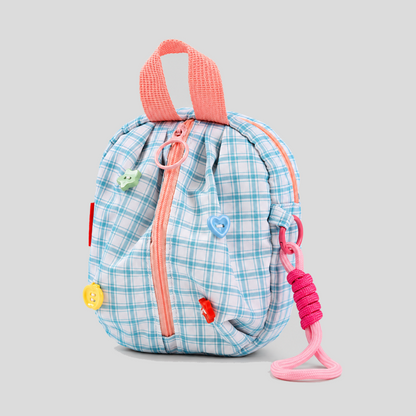 Plaid Mini Zipper Storage Pouch