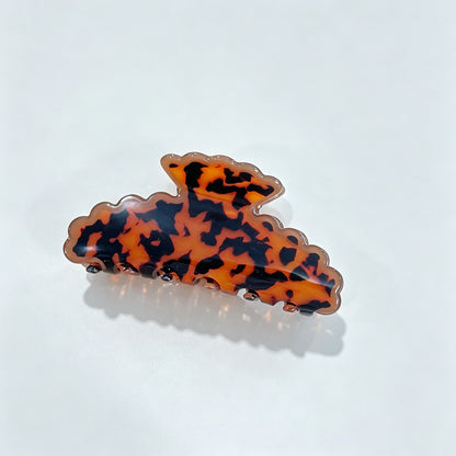 Marble Leaf Claw Clip