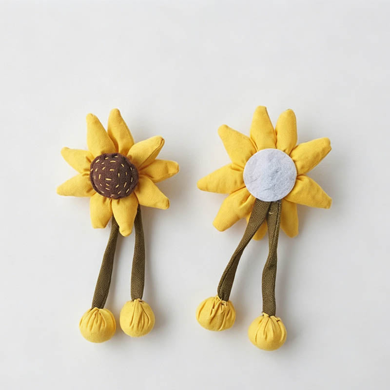 Fabric Sunflower Brooch Pin - Shopdayla Wholesale - #5698
