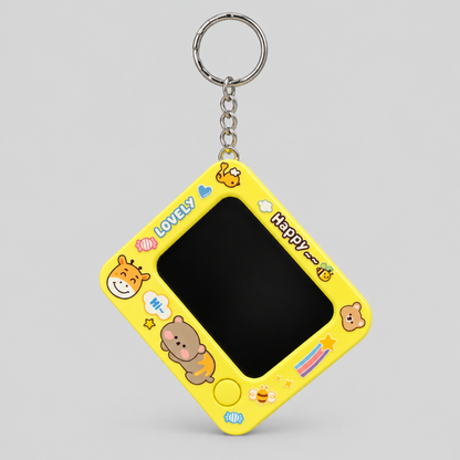 Mini LCD Drawing Board Plastic Keychain