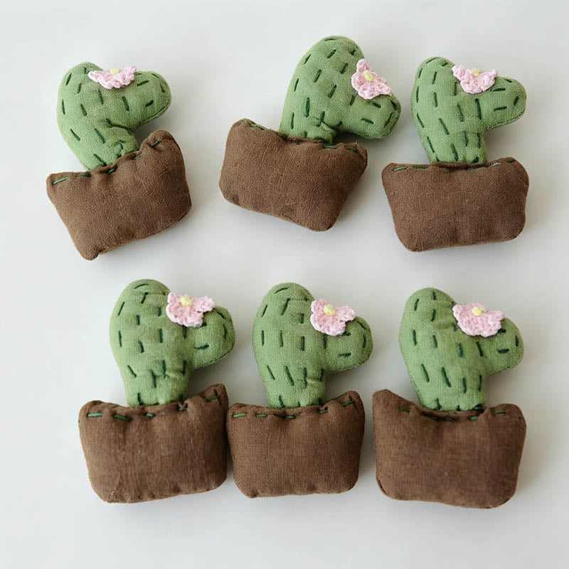 Fabric Cactus Brooch Pin - Shopdayla Wholesale - #2498
