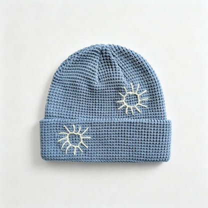 Sun Emblem Knit Beanie