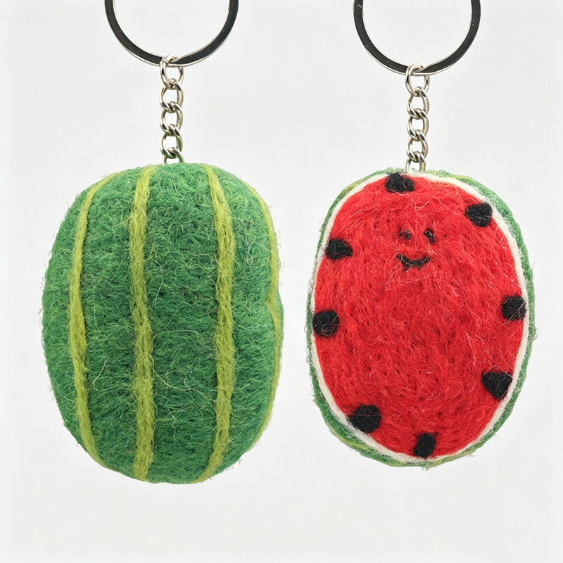 Crochet Fruit Keychain