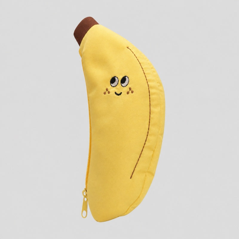 Banana Character Zip Pouch