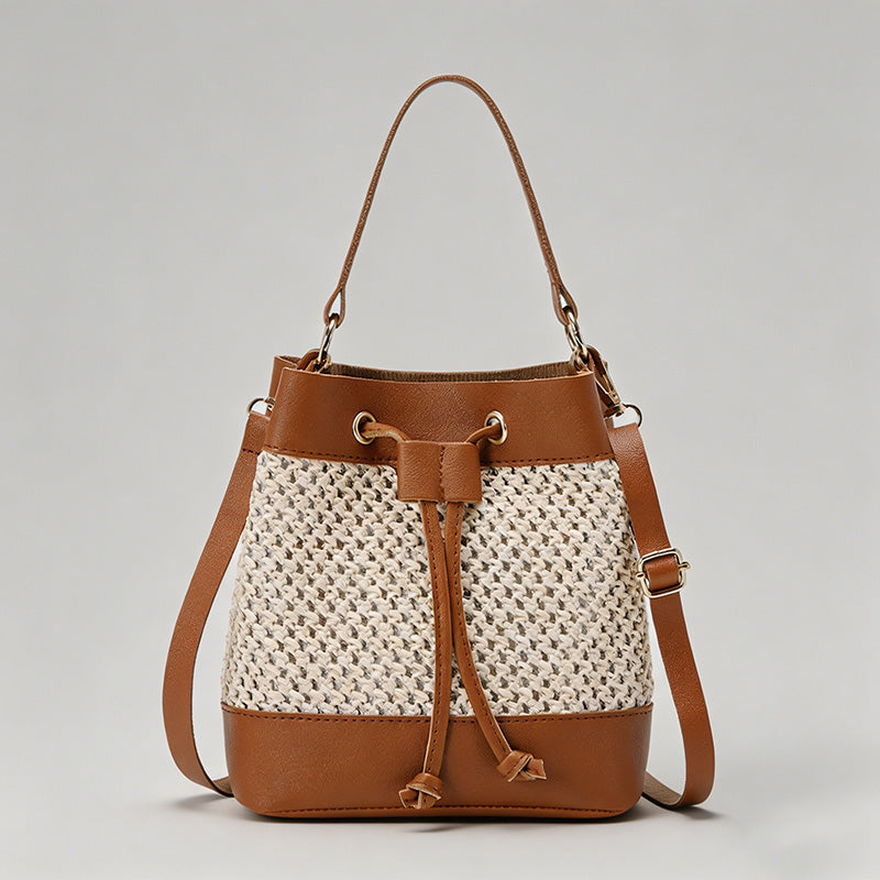 Woven Mini Bucket Bag - Shopdayla Wholesale - #8210