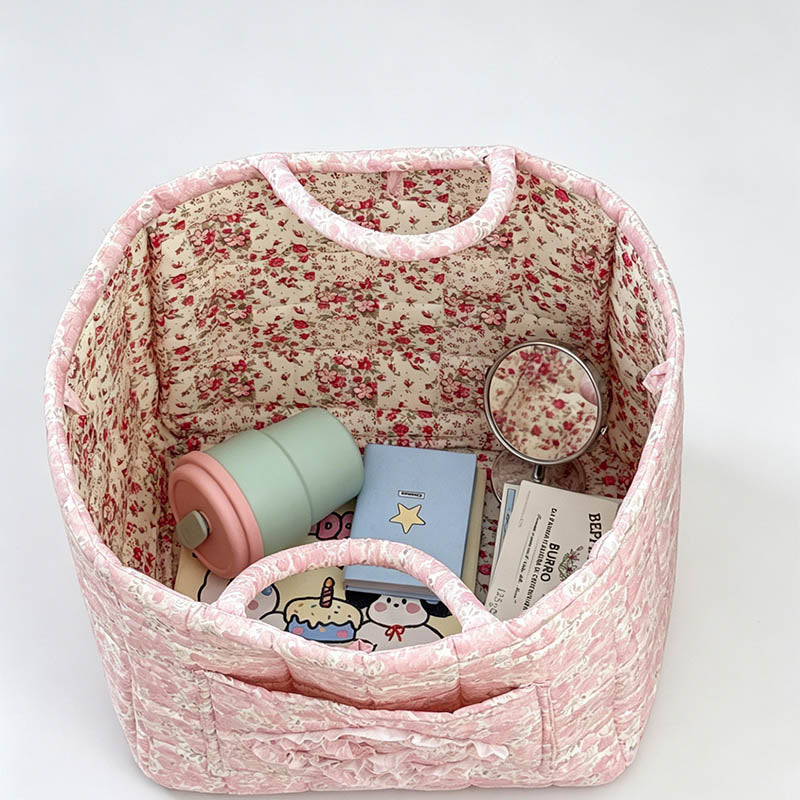 Quilted Floral Storage Organiz - Shopdayla Wholesale - #1890