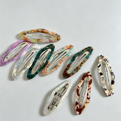 Acetate Oval BB Hair Clip