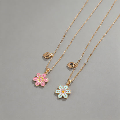 Flower Pendant BFF Friendship - Shopdayla Wholesale - #2866
