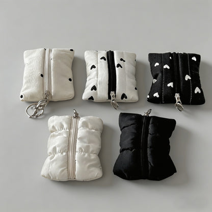 Plush Puffer Keychain Coin Pur - Shopdayla Wholesale - #3922