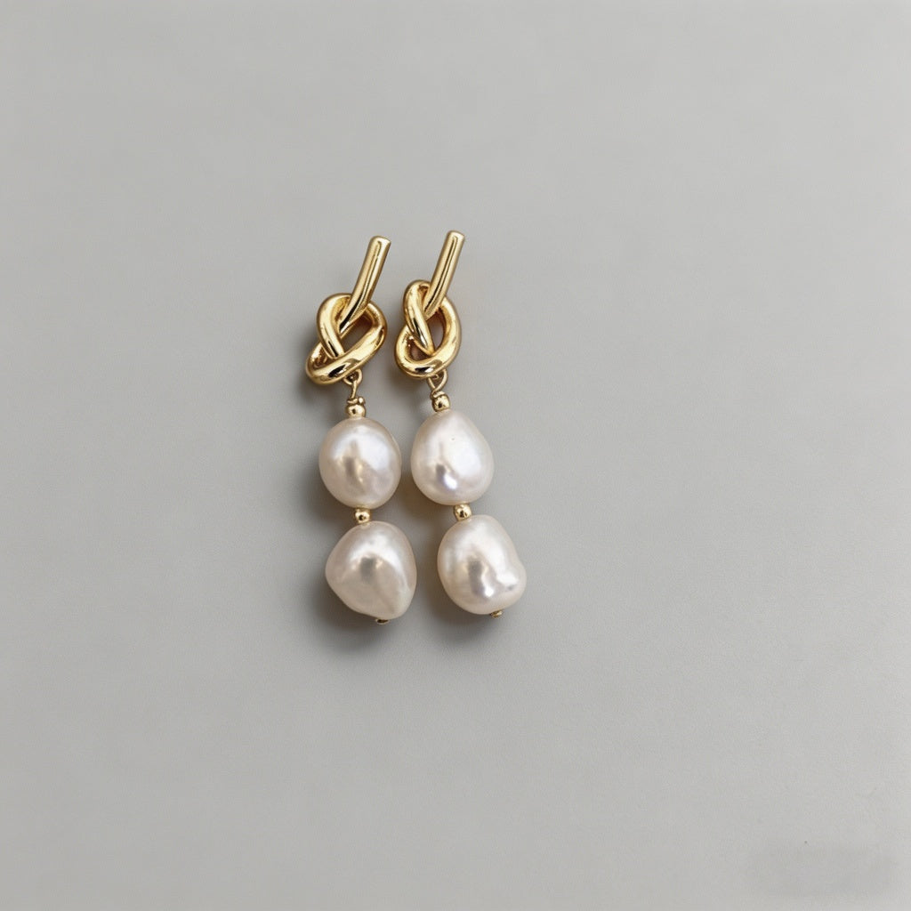 Vintage Knot 18K Gold Plated B - Shopdayla Wholesale - #2354