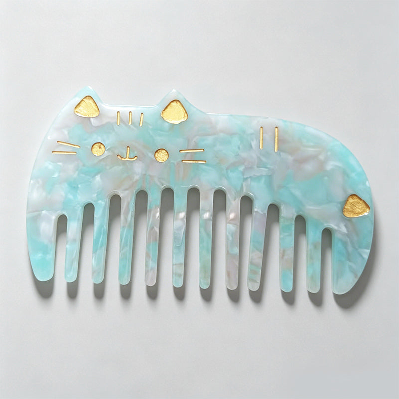 Cat-Shaped Acetate Wide Tooth - Shopdayla Wholesale - #2962