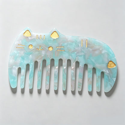 Cat-Shaped Acetate Wide Tooth - Shopdayla Wholesale - #2962