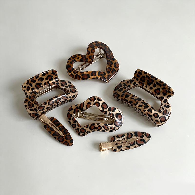 Classic Leopard‑Print Hair Acc - Shopdayla Wholesale - #0434