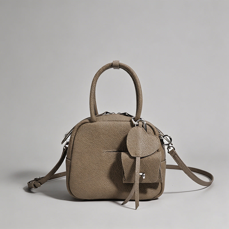 Boston-Style Mini Leather Bag - Shopdayla Wholesale - #0770
