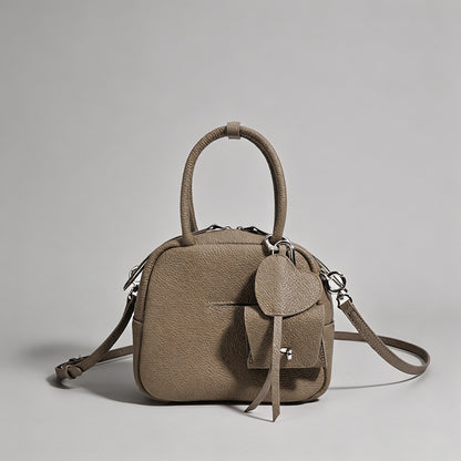 Boston-Style Mini Leather Bag - Shopdayla Wholesale - #0770
