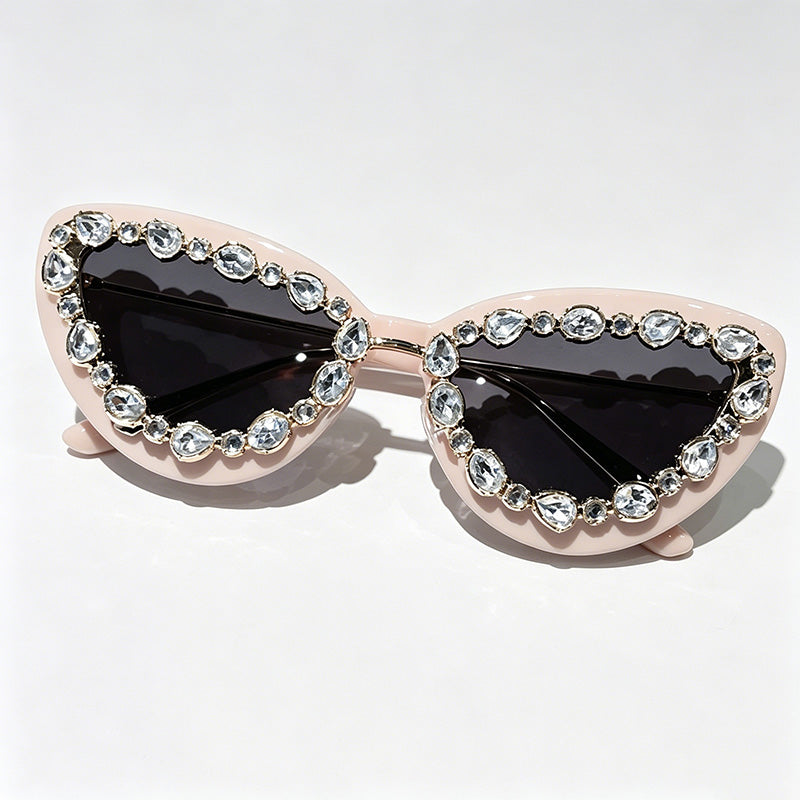 Crystal-Embellished Cat Eye Su - Shopdayla Wholesale - #3218