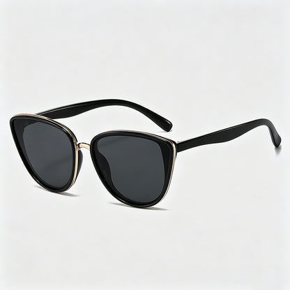 Cat Eye Gold Trim Sunglasses - Shopdayla Wholesale - #8866