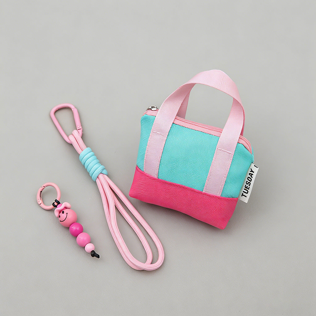 Colorblock Mini Tote Pouch - Shopdayla Wholesale - #8258
