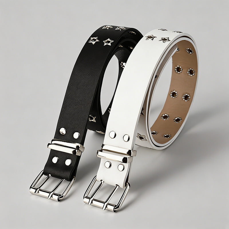 Punk Star Eyelet Belt - Shopdayla Wholesale - #2130