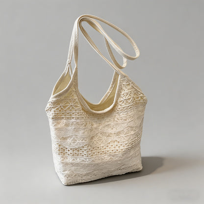 Lace Mesh Underarm Tote Bag - Shopdayla Wholesale - #5810