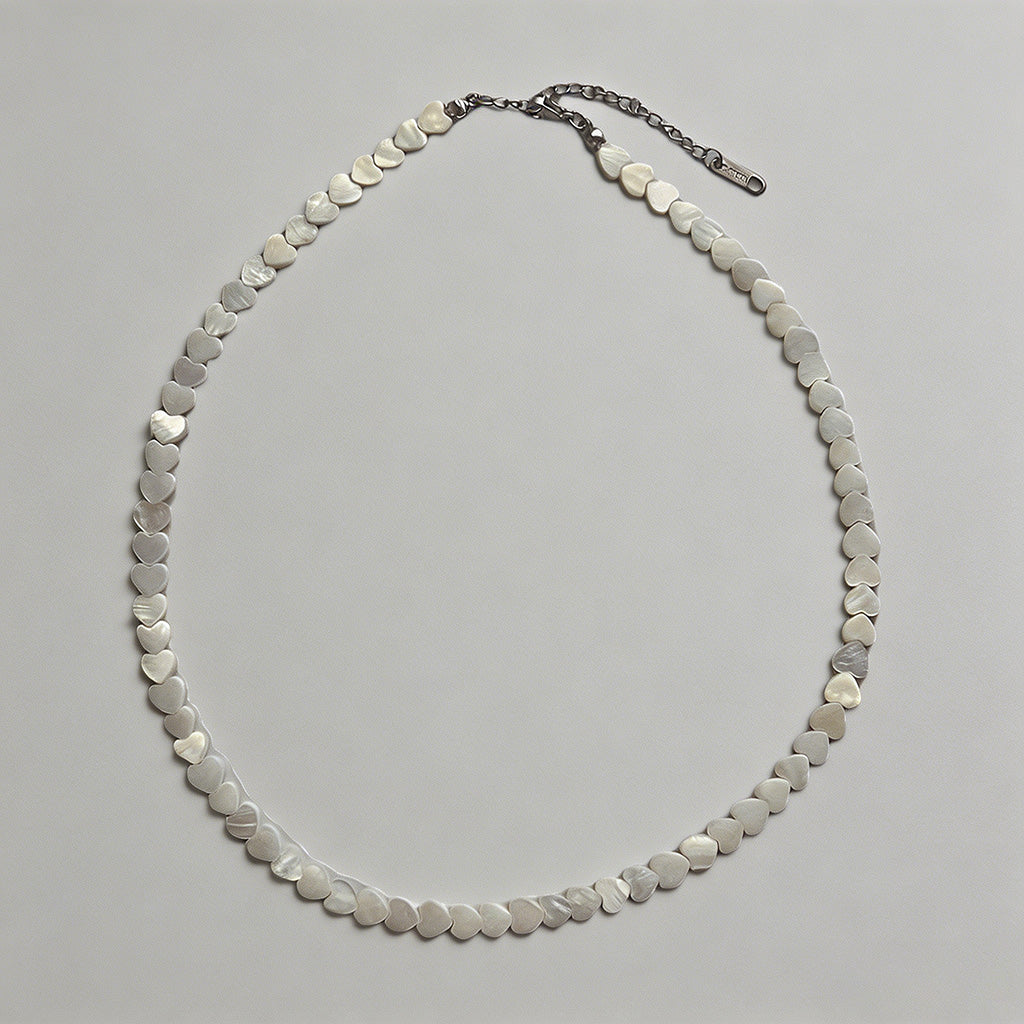 Dainty Mother of Pearl Heart B - Shopdayla Wholesale - #1570