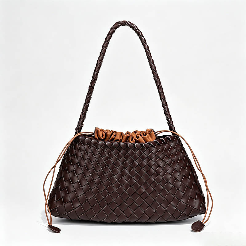 Hand‑Woven Drawstring Hobo Und - Shopdayla Wholesale - #3170