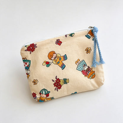 Cake Bunny Printed Fabric Pouch