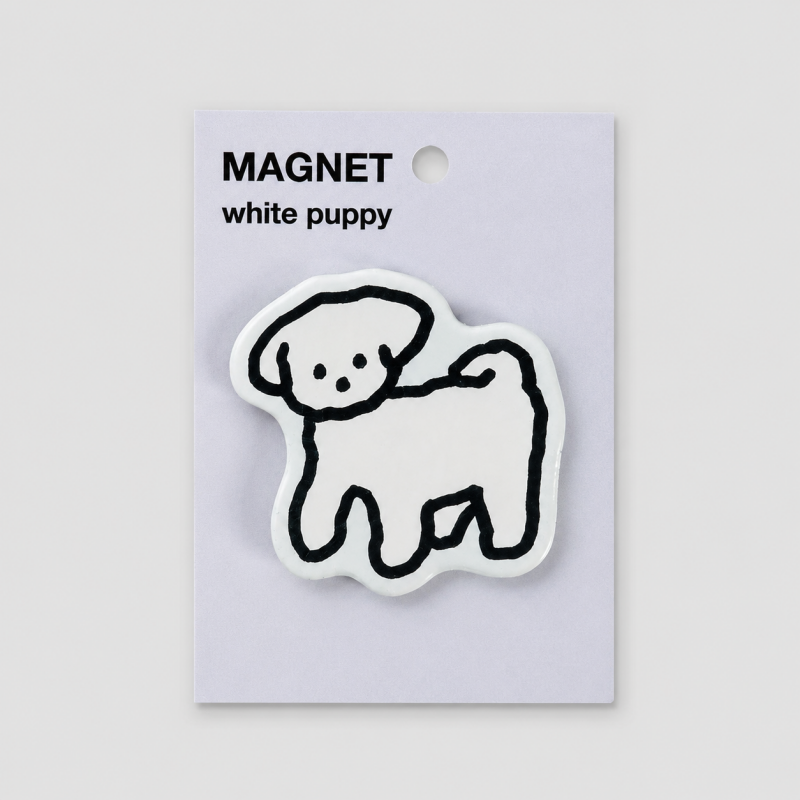 Puppy Shape Acrylic Fridge Magnet