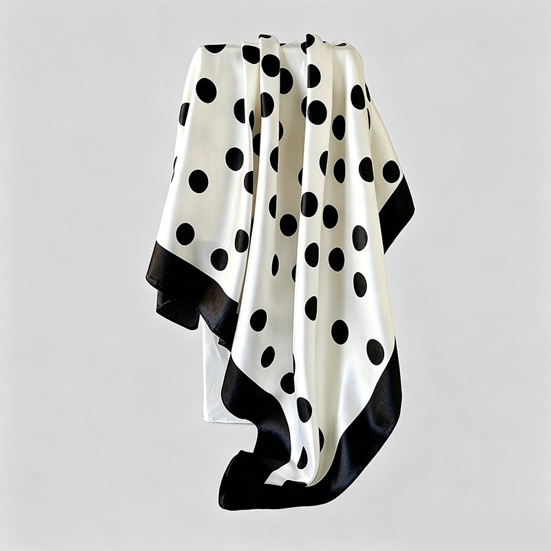 Classic Polka‑Dot Satin Square - Shopdayla Wholesale - #8402