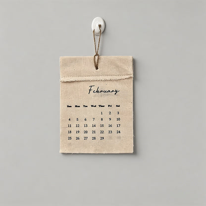 Linen Fabric Calendar - Shopdayla Wholesale - #8530