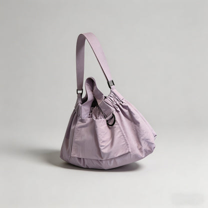 Ruched Nylon Hobo Shoulder Bag - Shopdayla Wholesale - #1858