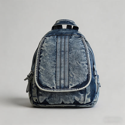 Distressed Denim Mini Backpack - Shopdayla Wholesale - #4290