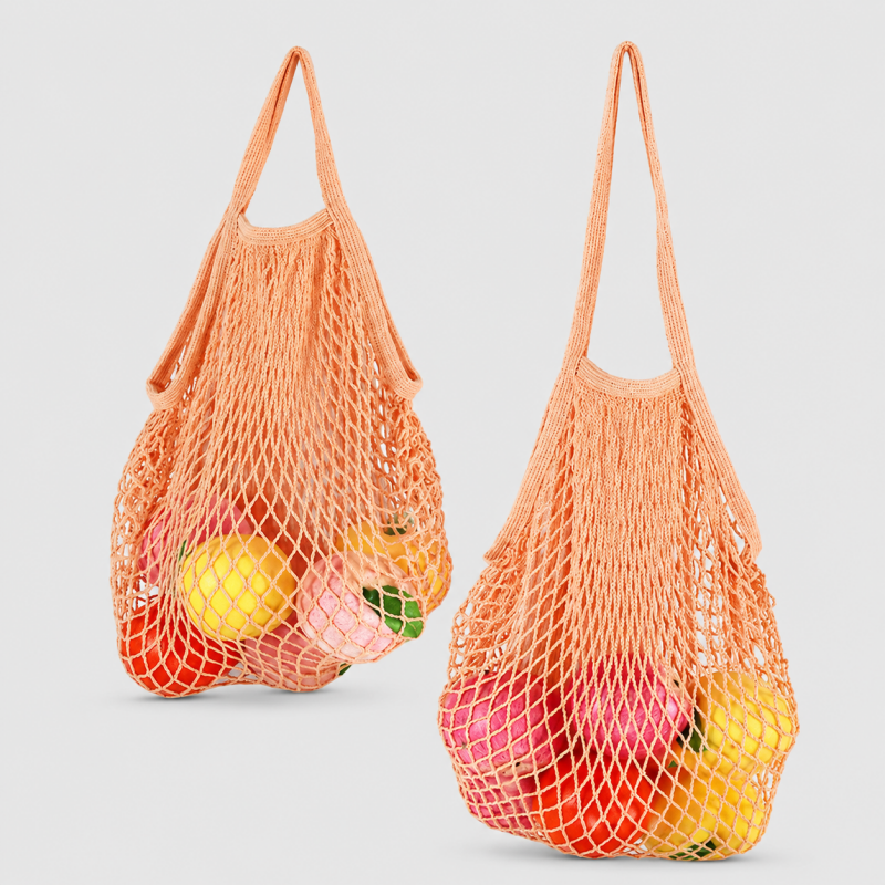 Cotton Woven Mesh Shopping Tot - Shopdayla Wholesale - #1586