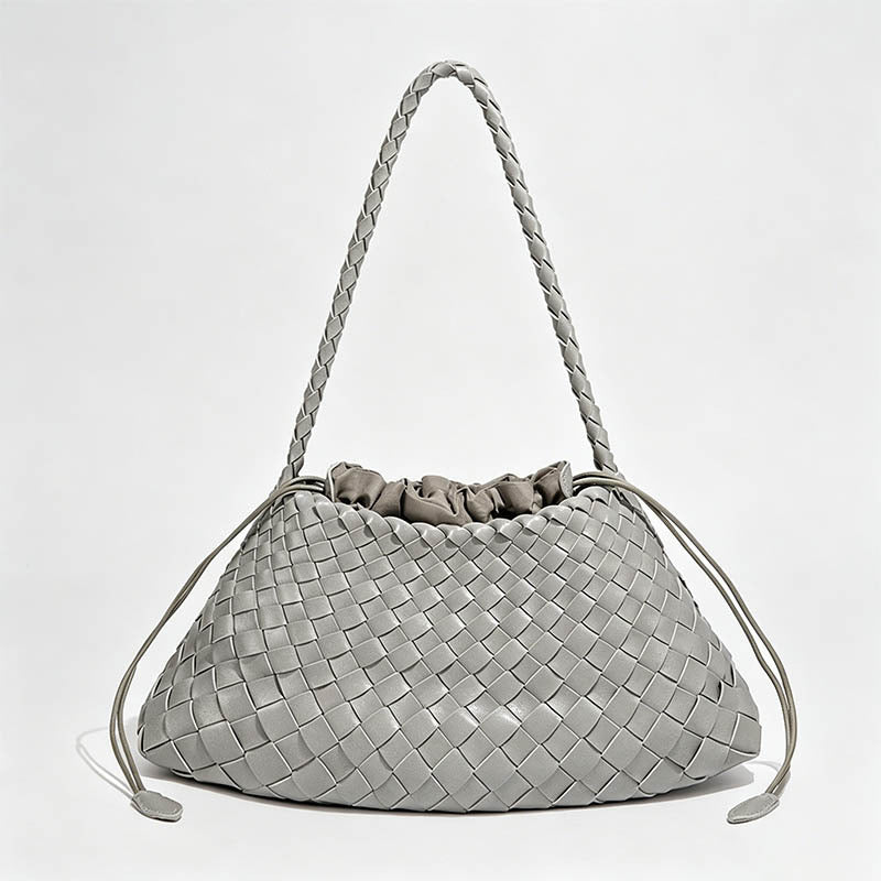 Hand‑Woven Drawstring Hobo Und - Shopdayla Wholesale - #7010