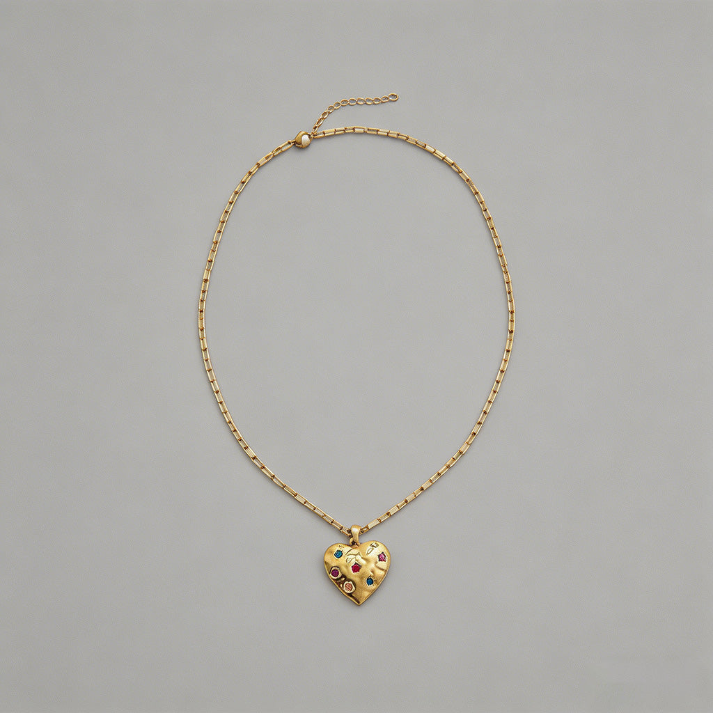 Heart Pendant Necklace - Shopdayla Wholesale - #7794