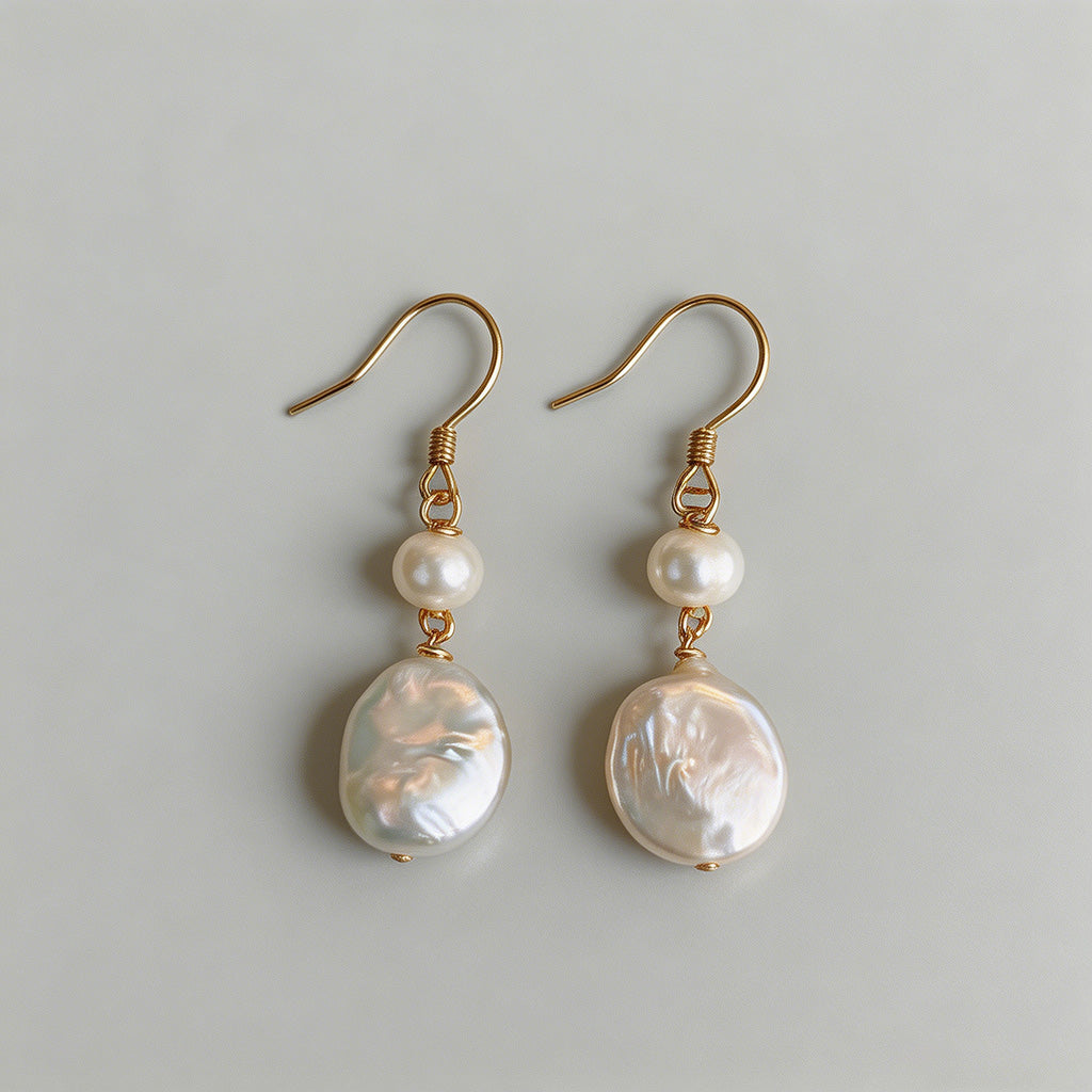 Vintage Baroque Pearl Drop Ear - Shopdayla Wholesale - #9618