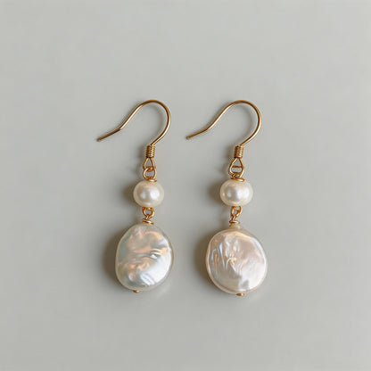 Vintage Baroque Pearl Drop Ear - Shopdayla Wholesale - #9618