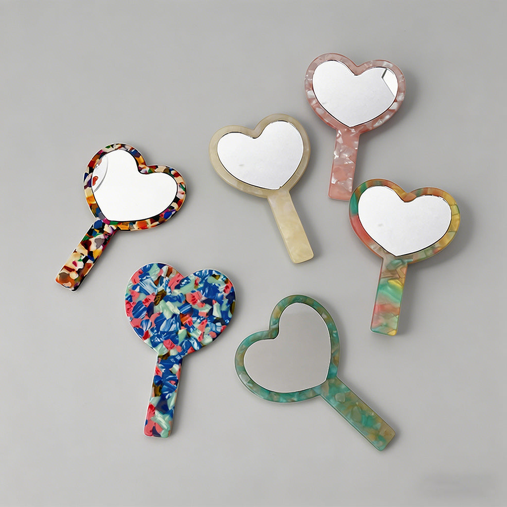 Acetate Heart-Shaped Handheld - Shopdayla Wholesale - #6402