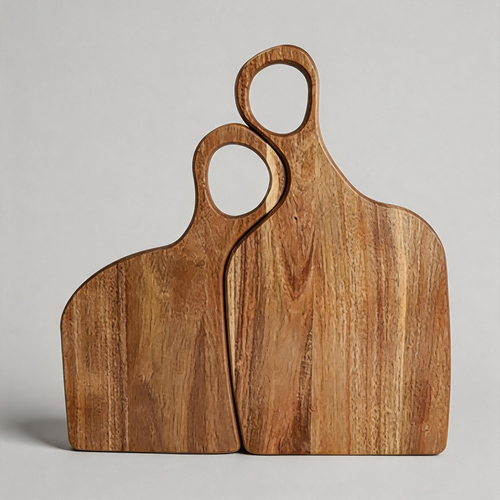 Acacia Wood Couple‑Style Cutti - Shopdayla Wholesale - #8770