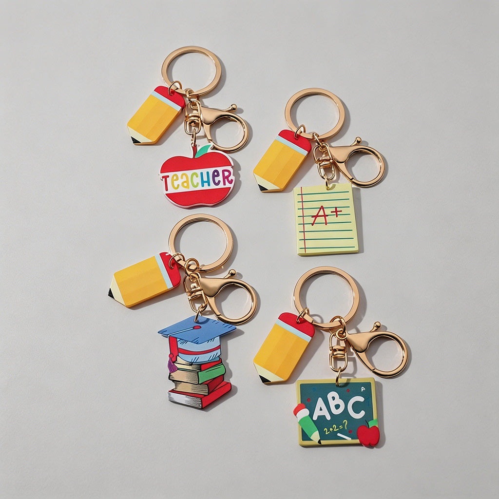 Teacher Themed Keychain Set - Shopdayla Wholesale - #9170