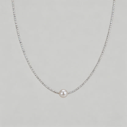 Sparkle Chain Pearl Pendant La - Shopdayla Wholesale - #3634