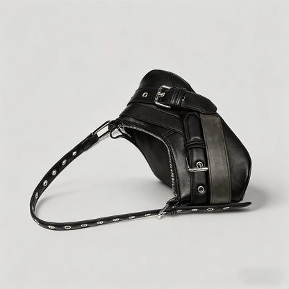 Buckle-Design Hobo Shoulder Ba - Shopdayla Wholesale - #2978