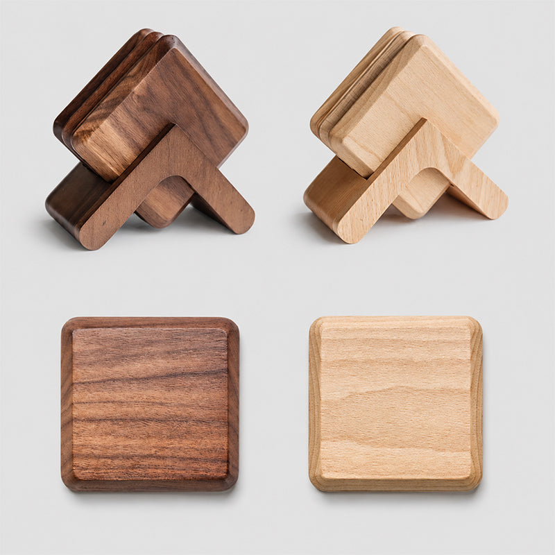 Square Wooden Coaster - Shopdayla Wholesale - #6050