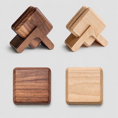 Square Wooden Coaster - Shopdayla Wholesale - #6050